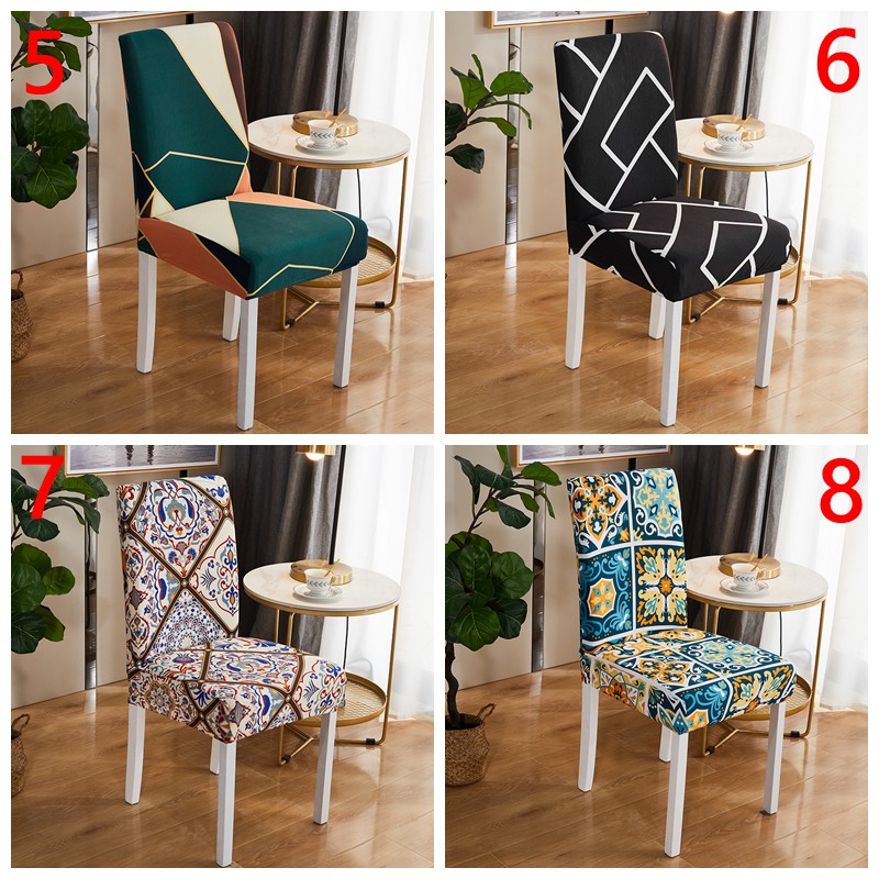 Dining Chair Cover Elastic Stretchable Chair Protector Washable Removable Universal Size