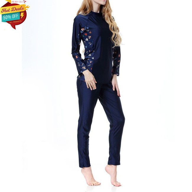 Bộ Đồ Bơi Dài Tay In Họa Tiết Gợi Cảm Cho Nữ | BigBuy360 - bigbuy360.vn