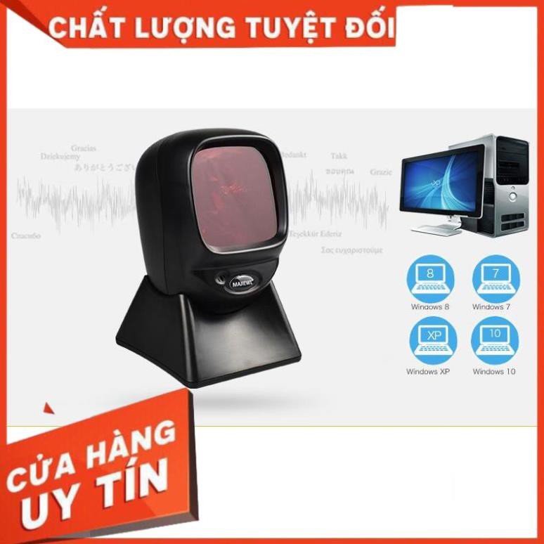 MẪU MỚI-   Đầu Đọc Mã Vạch Đa Tia MAJIEWL Để Bàn Máy Quét Mã Tự Động Nhanh , Chính Xác - BH 1 ĐỔI 1