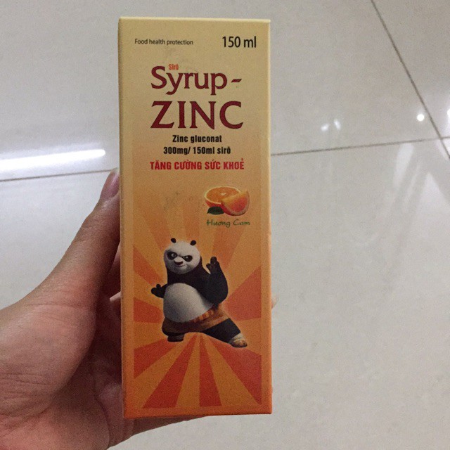 Siro ZinC bổ sung kẽm cho bé, tăng cường miễn dịch,đặc biệt các bệnh đường hộ hấp. Check mặc vạch được