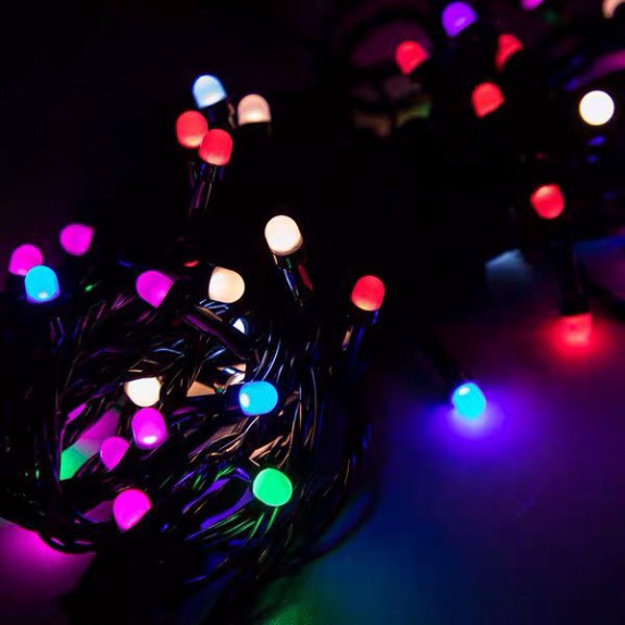 Đèn nháy trang trí mắt đá kim cương đổi nhiều màu trang trí Noel trang trí cây cảnh nhà cửa cửa hàng