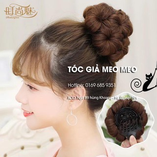 Tóc búi giả hoa phu nhân kiểu dáng sang trọng