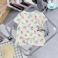 Áo phông cotton cổ tròn  cho bé gái - APCTBG