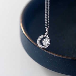Dây chuyền bạc nữ Trăng đá Lii.A Silver