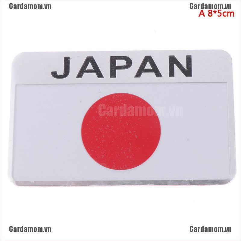 {carda} 1Pc Japan flag logo emblem alloy badge car motorcycle decor stickers{LJ}