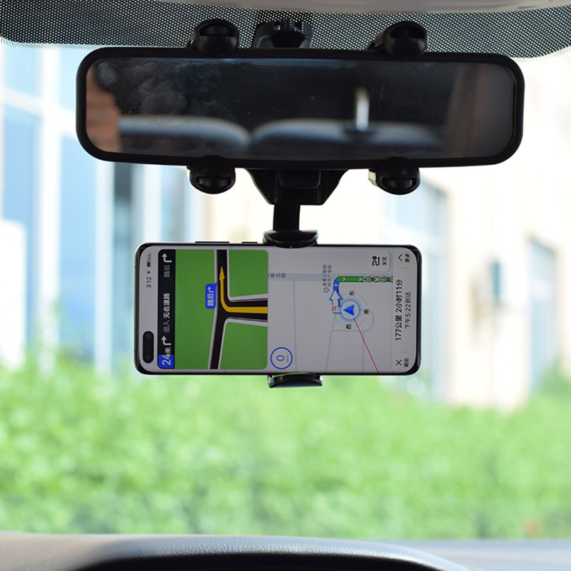 Giá Đỡ Điện Thoại / Thiết Bị Định Vị GPS Gắn Kính Chiếu Hậu Xe Hơi Tiện