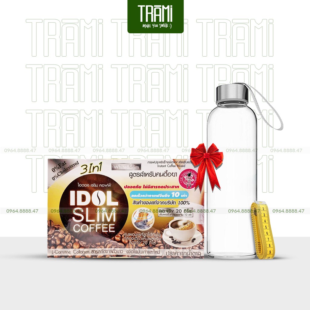 [CHÍNH HÃNG] Cafe Idol Slim Coffee Chính Hãng Thái Lan, Cà Phê Giảm Cân Hiệu Quả, Thách Thức Mọi Cơ Địa