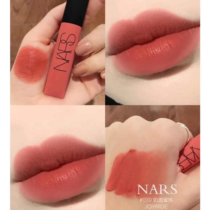 Có sẵn Có Bill - Son kem Nars Air Matte Lip Color màu Pin Up, Power Trip, Morocco, Joyride, Thrust