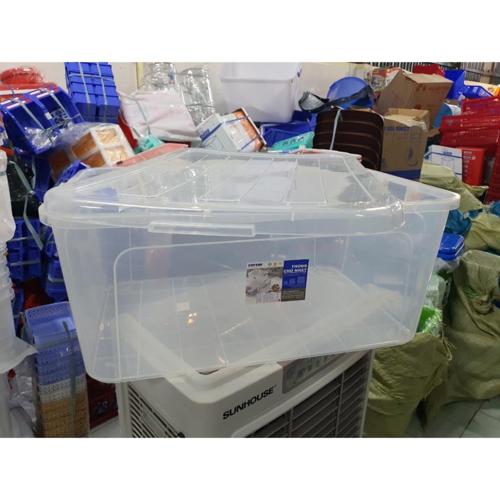 Thùng nhựa trong đựng đồ Duy Tân size lớn 45L/55/90L