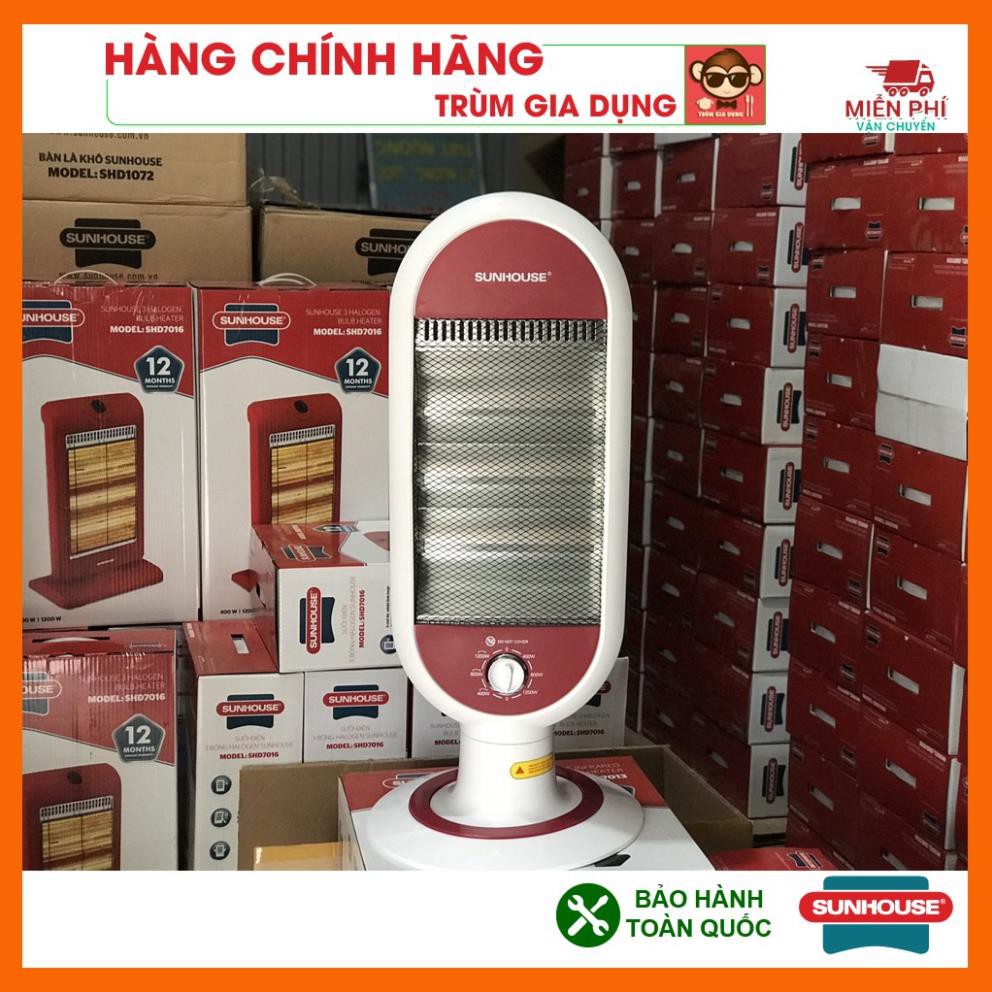 Máy sưởi Sunhouse SHD7022, quạt sưởi Sunhouse SHD7022, công suất 1200w tối đa, tỏa nhiệt đều, quay 180 độ