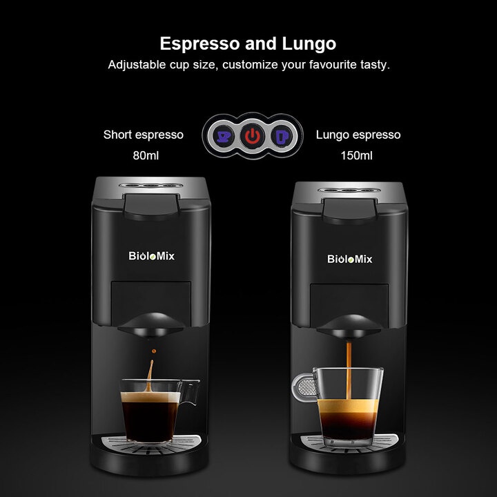 Máy pha cà phê 3 trong 1 phiên bản cao cấp BK-513 thương hiệu BioloMix - HÀNG NHẬP KHẨU (Bảo hành 12 tháng)