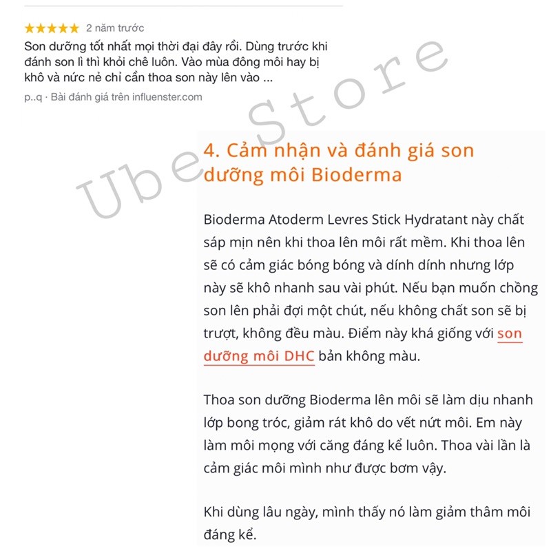 SON DƯỠNG BIODERMA ATODERM LEVRES STICK HYDRATANT #SALE_OFF_75%