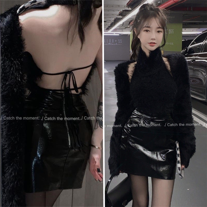 Áo Khoác Len Dệt Kim Mềm Mại Dáng Ngắn Phong Cách Phương Tây Thời Trang Xuân Thu Cho Nữ