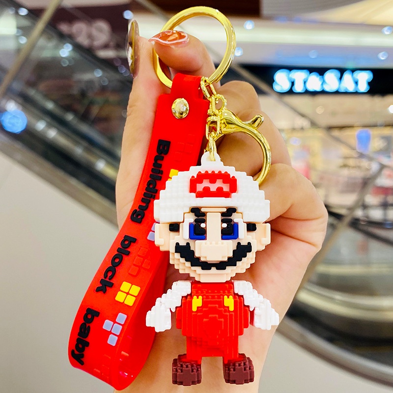 Móc Khóa Silicon Hình Nhân Vật Hoạt Hình Super Mario