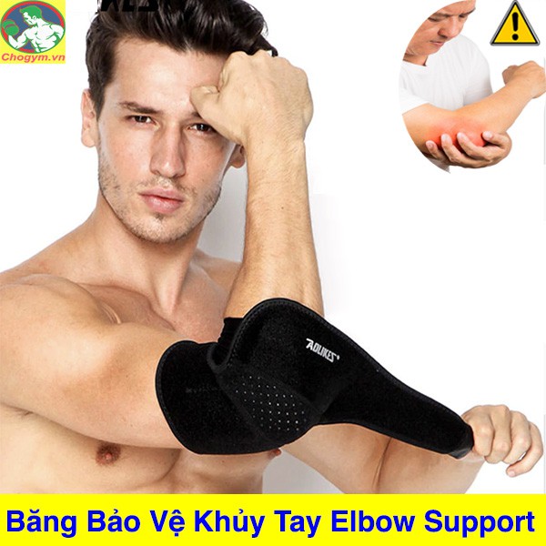 Băng Bảo Vệ Khuỷu Tay AOLIKES Tập GYM Elbow Support 1 Đôi