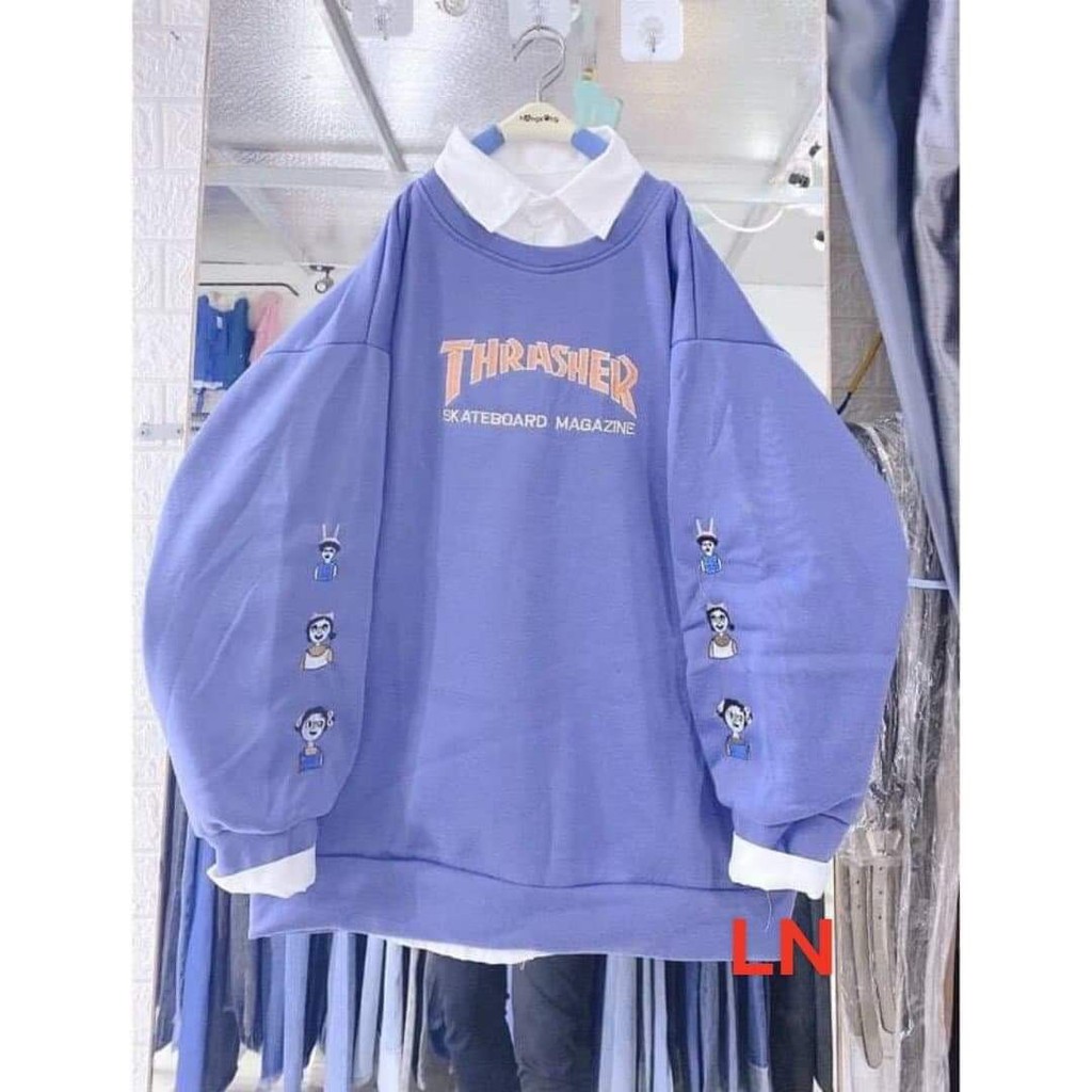 Áo nỉ bo TARA 6 cô gái in 2 tay