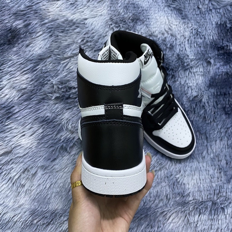 Air JD1 Đen Trắng Cổ Cao, Giày Sneaker Nam Nữ