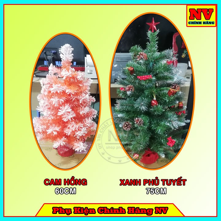 Cây Thông Noel Phủ Tuyết Đế Bọc Vải