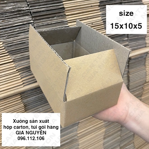 50 hộp carton 15x10x5 đóng gói mỹ phẩm, sách