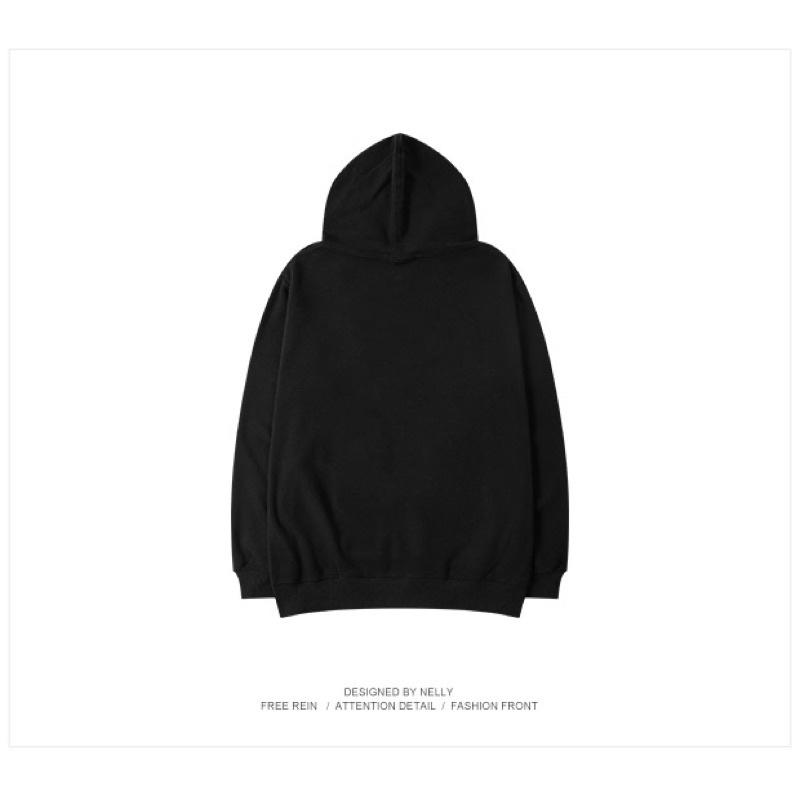 Hàng mới về - Áo nỉ hoodie Nelly lót lông unisex mã 013