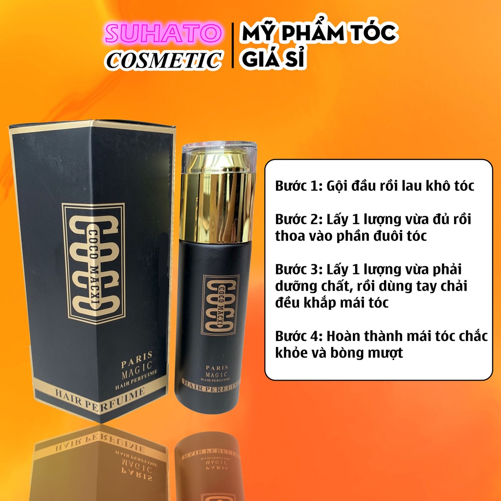 Tinh dầu dưỡng tóc hương nước hoa coco macxi HairPerfuime 60ml giúp bạn phục hồi tóc hư tổn nhanh hơn CT47