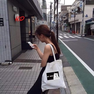 [Túi tote] Túi vải mèo Go Away HDA0619