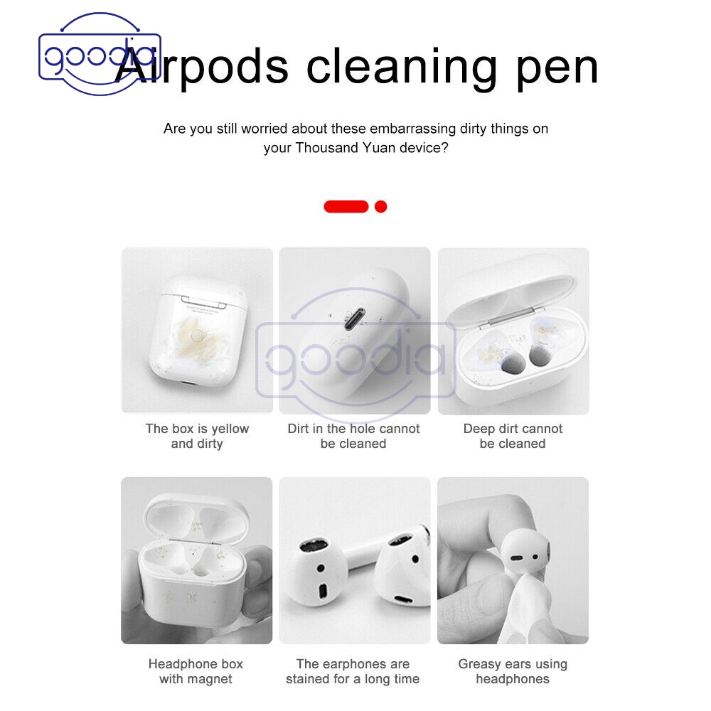 Bút làm sạch tai nghe không dây Airpods tiện lợi