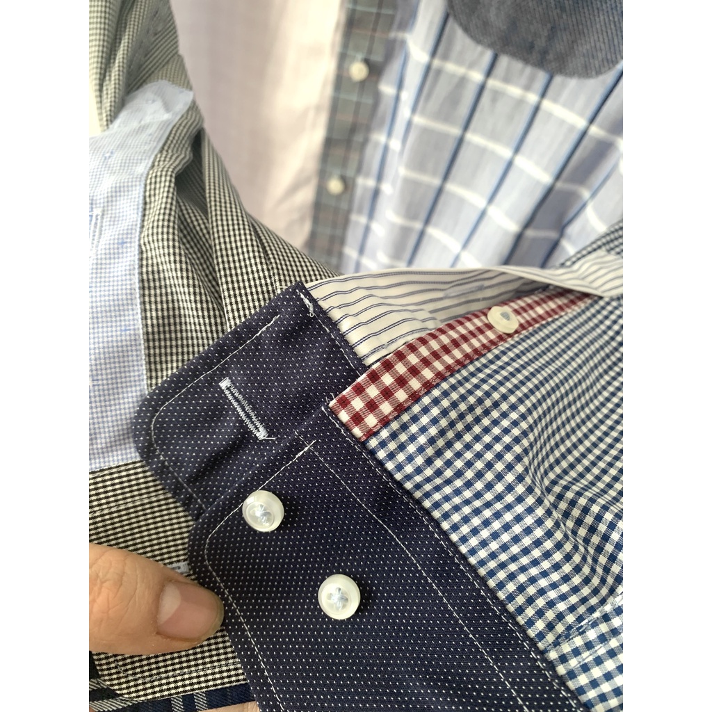 Áo Sơ Mi Áo Khoác Nam Nữ Unisex Dài Tay Cổ Đức Phối Nhiều Màu Nhiều Hãng Hàng Xuất Dư Hàn Xịn Cao Cấp
