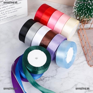 Cuộn Dây Ruy Băng Lụa Satin 22m / 2.5cm Trang Trí Tiệc Cưới