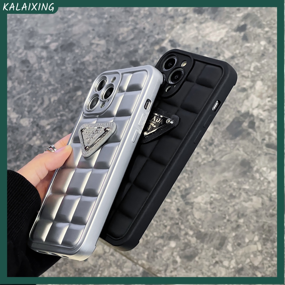 Ốp Điện Thoại Mềm Hình Tam Giác Prada Cho iPhone 13 Pro Max 12 Pro Max 11 ProMax Xs Max Xr X Xs