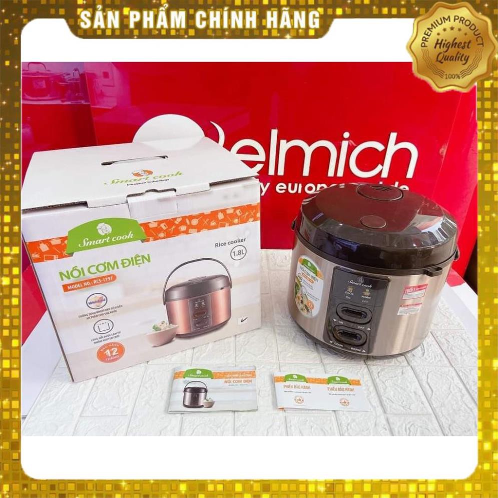 Nồi Cơm Điện Elmich Smartcook 1797 1,8 lít Bảo hành 12 tháng chính hãng