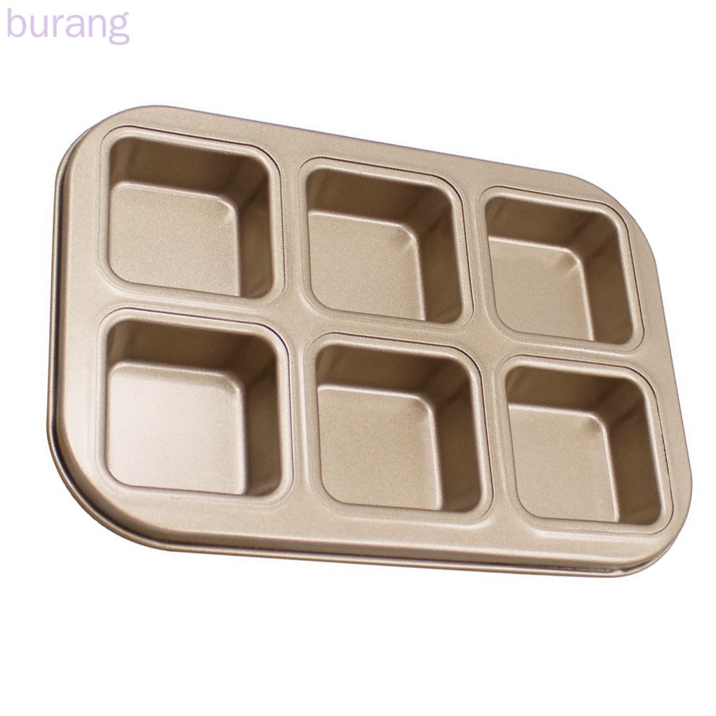 Khay nướng bánh chống dính 6 ngăn bằng thép cacbon tiện lợi