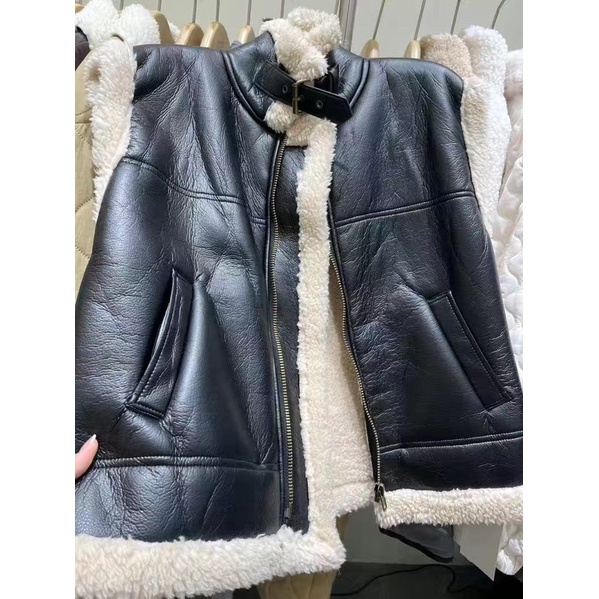 Áo gile da lót lông cá tính