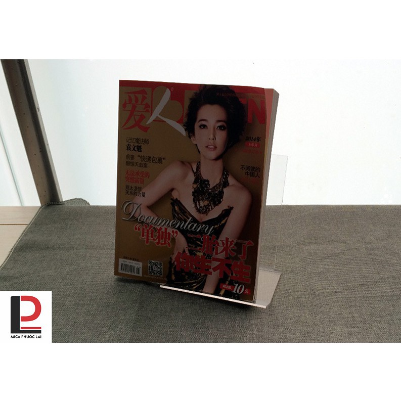 Kệ mica trưng bày sách, album ảnh/ Giá sách acrylic