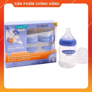 Bình sữa lansinoh momma 160ml-240ml set 3
