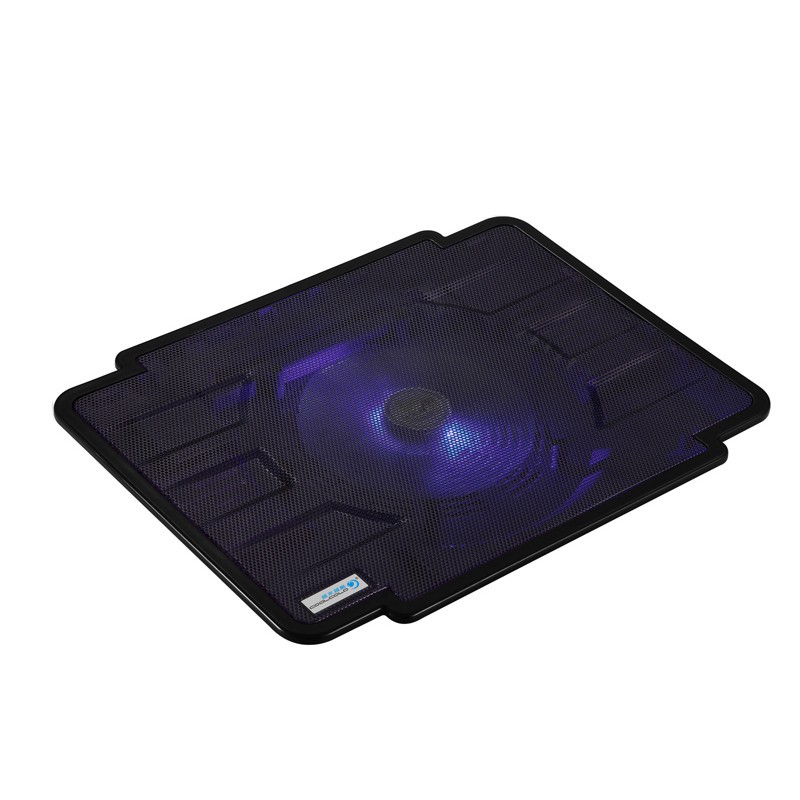 [Freeship Toàn Quốc Từ HĐ 50k] Đế tản nhiệt laptop COOLCOLD Thin Ice K17 1 Quạt Màu Đen Led Light Blue (Đen)