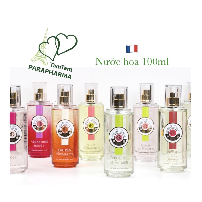 🇫🇷 Nước hoa Eau Parfumee Roger Galet 100ml các mùi 💞 TamTam 💞