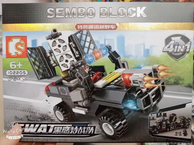 Lego xếp hình thông minh swat sembo block
