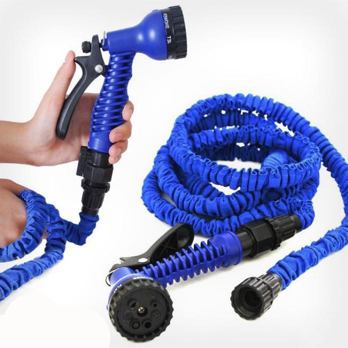 Vòi Rửa Xe 15m, Vòi Tưới cây, Xịt rửa sân, Phun nước Magic Hose giãn nở 15m