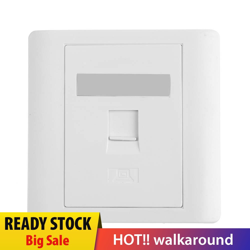 Phích cắm điện âm tường dạng tròn đơn sắc mạng LAN