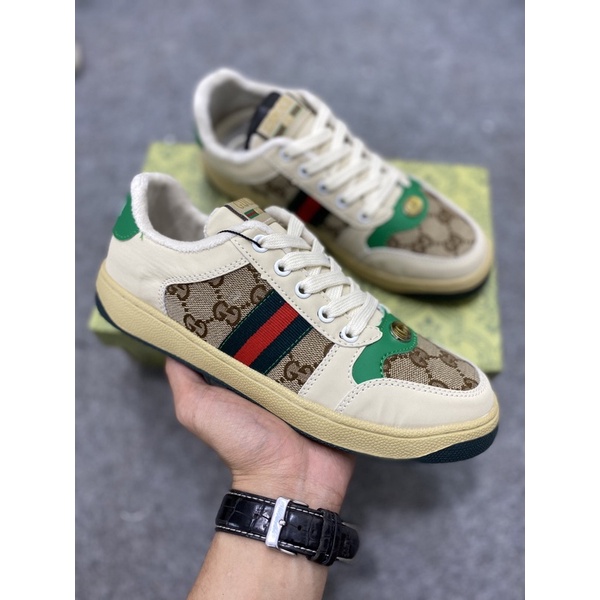 GIÀY THỂ THAO GUCCI ST ĐỦ SIZE NAM NỮ KÈM BOX BILL, GUCCI XANH, GUCCI ST