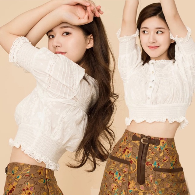 Set áo croptop chân váy Triệu Lộ Tư