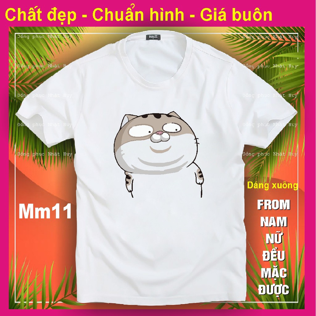(đủ size - mịn.xịn.thơm - bao đổi trả) áo phông mèo cat ami bụng bự MM11,chất đẹp.bao đổi trả, biểu cảm, kute,meomeo,THU