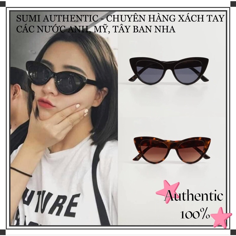 Kính râm thời trang nữ MANGO 17020142B chính hãng chống tia UV dáng mắt mèo sang trọng