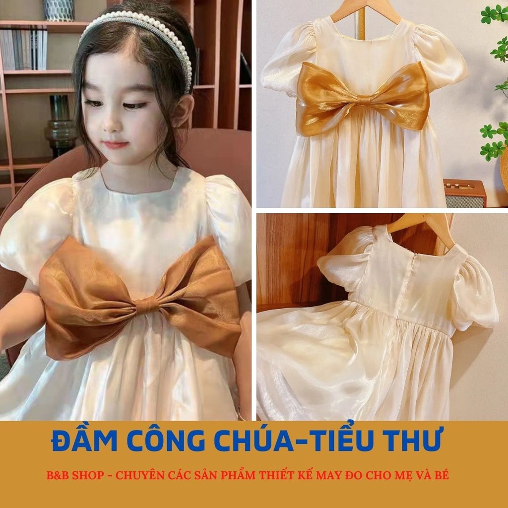 Đầm Công Chúa Thời Trang Cao Cấp -  Váy Tiểu Thư Cực Dễ Thương Dành Cho Các Bé Gái 2–8 Tuổi Bao Đổi Trả Có Quà Tằng Kèm
