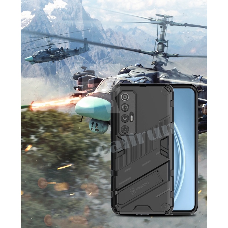 Ốp lưng IRON MAN VER 2 Xiaomi Mi 10s chống sốc chống va đập mạnh giá đỡ điện thoại