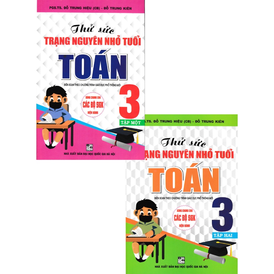 Sách - Combo Thử Sức Trạng Nguyên Nhỏ Tuổi Môn Toán Lớp 3 (Dùng Chung Cho Các SGK Mới Hiện Hành) (Bộ 2 Cuốn)
