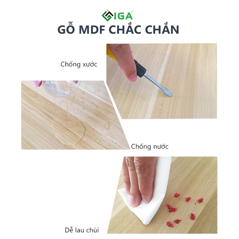 Kệ sách Gỗ treo tường 2 tầng đa năng IGA (3 màu lựa chọn) hiện đại phòng khách/làm việc GP13