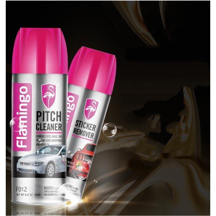 Chai tẩy nhựa đường Flamingo Pitch Cleaner chuyên dụng ngoại thất ô tô - The Royal's