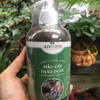 Dầu gội đầu đóng chai thảo dược Huna home từ thiên nhiên